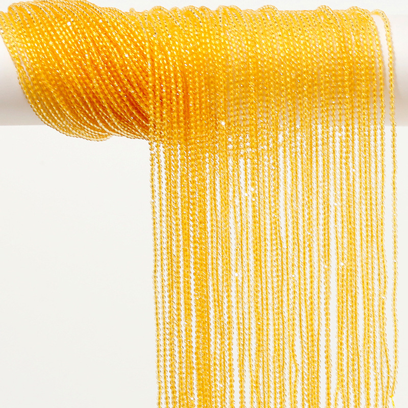 Golden Yellow Spinel near Natural Stone Semi-Finished Dish Beads Loose Beads Creative Bracelet Clavicle Chain DIY Accessories