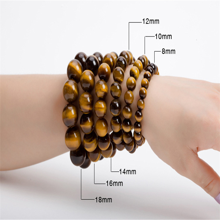 Factory Direct Supply 6-20mm Gem Scenic Spot Stall Live Broadcast Natural Yellow Tiger Eyes Tiger Eye' Stone Bracelet Tigereye Factory Direct Supply 6-20mm Gem Scenic Spot Stall Live Broadcast Natural Yellow Tiger Eyes Tiger Eye' Stone Bracelet Tigereye