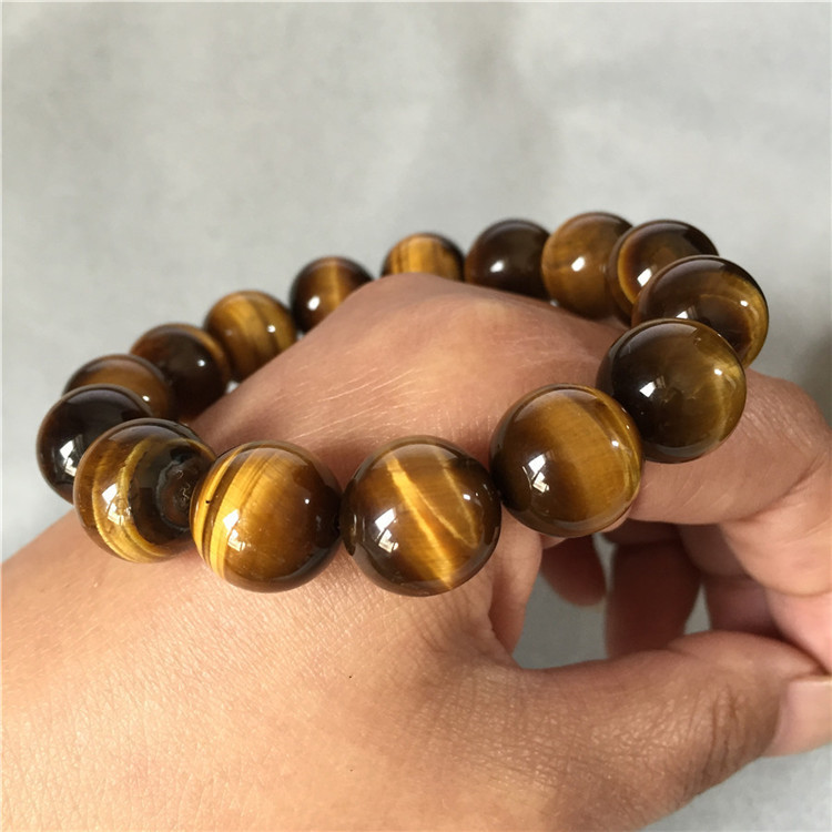 Factory Direct Supply 6-20mm Gem Scenic Spot Stall Live Broadcast Natural Yellow Tiger Eyes Tiger Eye' Stone Bracelet Tigereye Factory Direct Supply 6-20mm Gem Scenic Spot Stall Live Broadcast Natural Yellow Tiger Eyes Tiger Eye' Stone Bracelet Tigereye