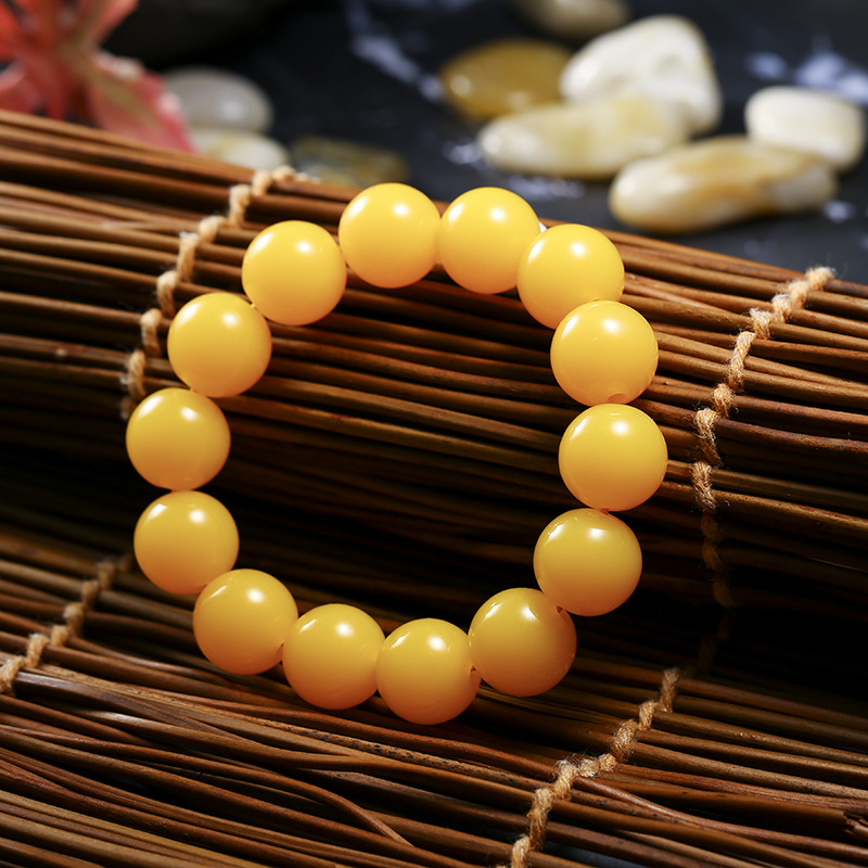 Imitation of the natural, new and old idea for bracelet chicken oil yellow bead chain men and women 's stall hot sell bracelet wholesale Imitation of the natural, new and old idea for bracelet chicken oil yellow bead chain men and women 's stall hot sell bracelet wholesale