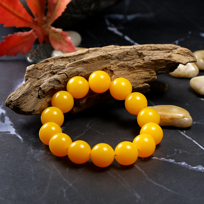 Imitation of the natural, new and old idea for bracelet chicken oil yellow bead chain men and women 's stall hot sell bracelet wholesale Imitation of the natural, new and old idea for bracelet chicken oil yellow bead chain men and women 's stall hot sell bracelet wholesale