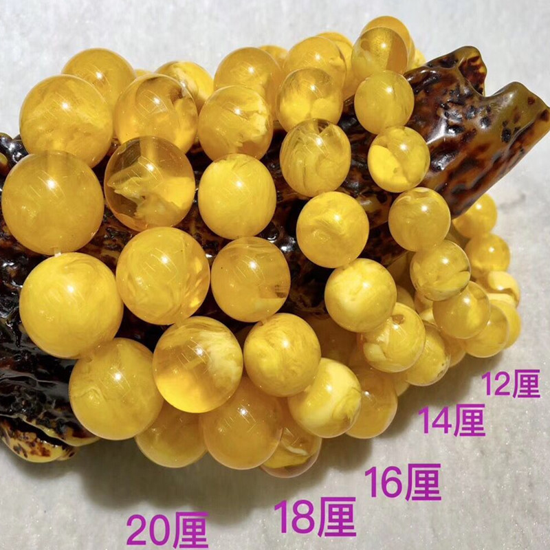 Hot style honey wax bracelet hands channelled natural second generation chicken oil yellow violet blue Po green amber 