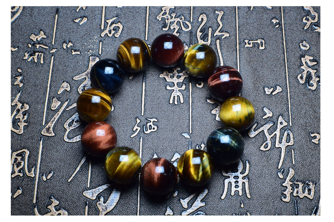 Fujingyuan Jewelry Natural Red Yellow Blue Three Colors Tiger-Eye Bracelet Tiger Eye Stone Agate Jade Bracelet Fujingyuan Jewelry Natural Red Yellow Blue Three Colors Tiger-Eye Bracelet Tiger Eye Stone Agate Jade Bracelet