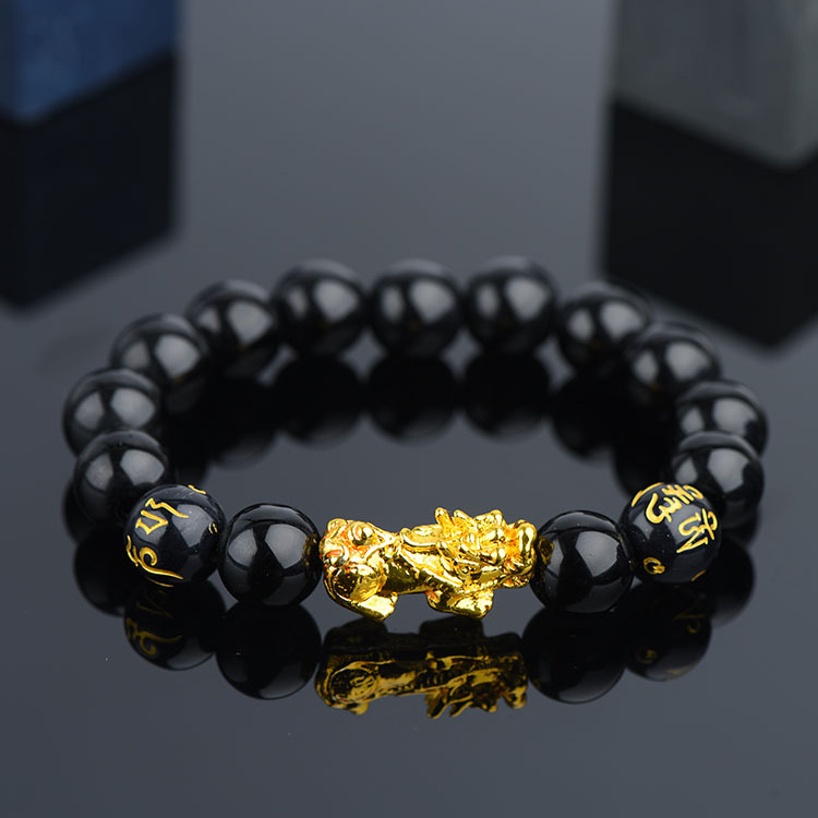 Vietnam Brass Alluvial Gold Color Retaining Yellow Gold Pi Xiu Bracelet Imitation 3D Hard Pure Gold Picchu Alluvial Gold Bracelet Non-Fading Jewelry Vietnam Brass Alluvial Gold Color Retaining Yellow Gold Pi Xiu Bracelet Imitation 3D Hard Pure Gold Picchu Alluvial Gold Bracelet Non-Fading Jewelry