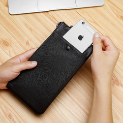 Genuine Leather MultiFunction Women's Coin Purse Key Case Business Gift Bus Wallet Style