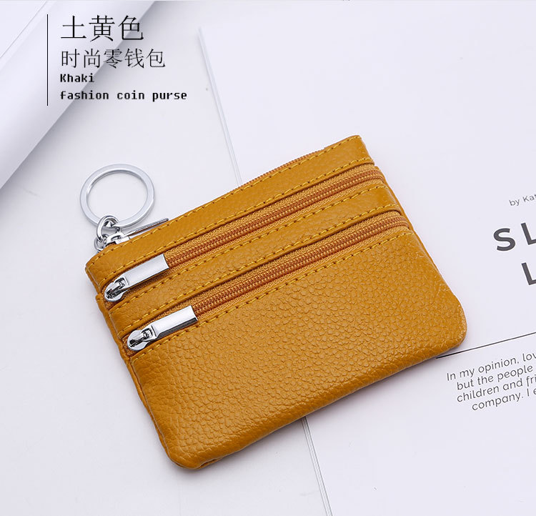 Genuine Leather MultiFunction Women's Coin Purse Key Case Business Gift Bus Wallet Style