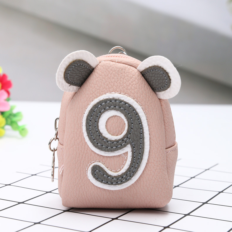 Digital creativity zipper wallet girls cartoon short key bag personality bag fashion accessories Digital creativity zipper wallet girls cartoon short key bag personality bag fashion accessories