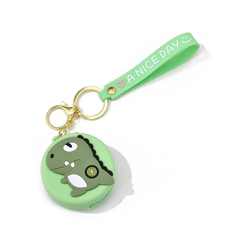 Japanese and Korean Autumn New Silicone Thumbs-up Bunny Dinosaur Coin Purse Headset Storage Japanese Wallet Wallet