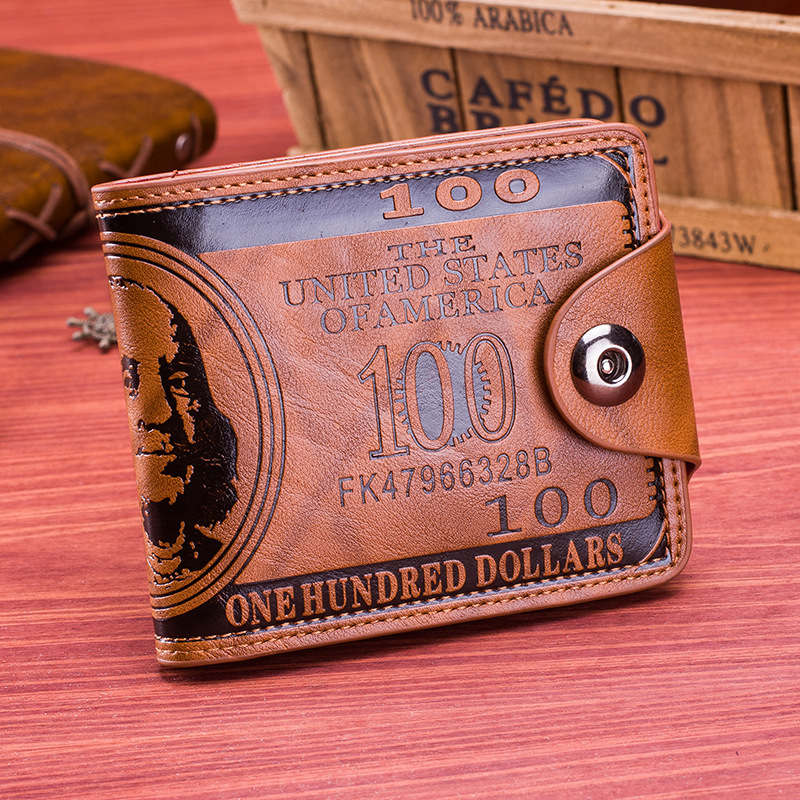 Manufacturer's direct supply to foreign trade wholesale men's dollar wallet personality creative magnetic