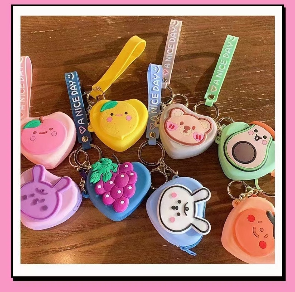 Silicone Coin Purse Cartoon Avocado Fruit Bag Satchel Mobile Phone Bag Schoolbag Backpack Silicone Coin Purse Cartoon Avocado Fruit Bag Satchel Mobile Phone Bag Schoolbag Backpack