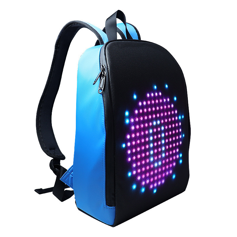 Tiktok 5 Th Generation LED Backpack Display Luminous Schoolbag Marketing Advertising Waterproof Travel Leisure Bag WiFi Backpack