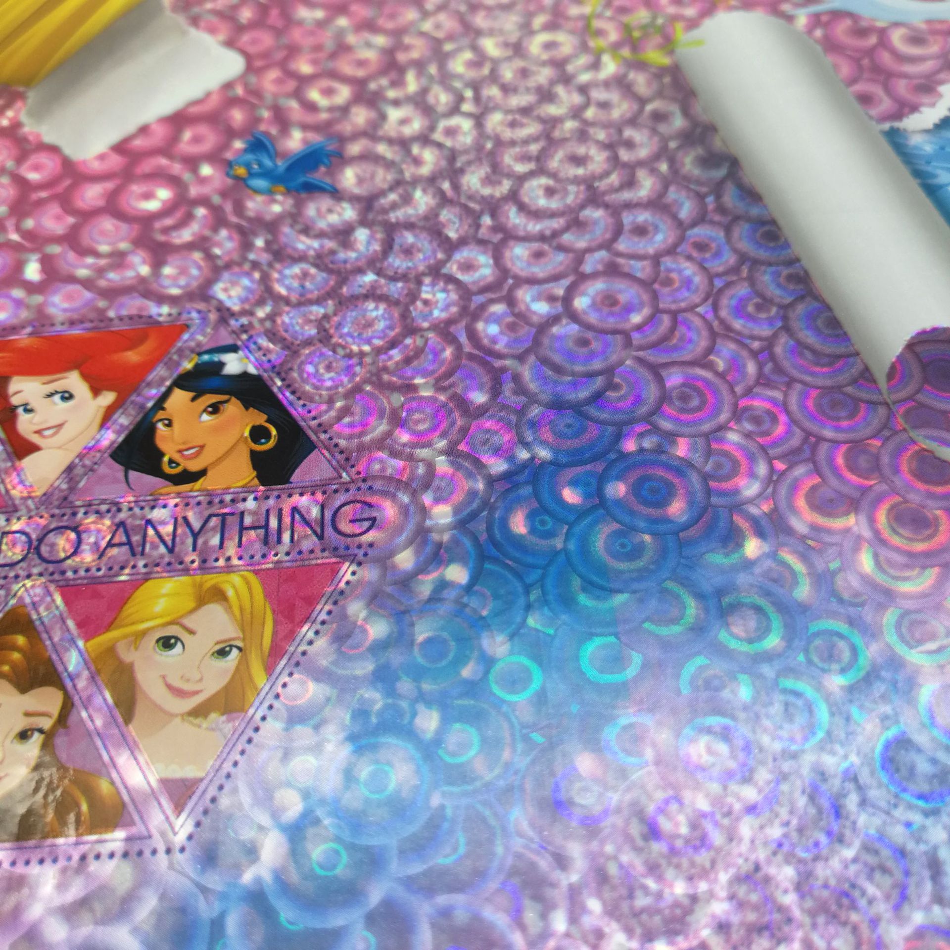 Laser Cartoon Schoolbag Leather Bag Book Cover Textbook Protective Leather Cover Leather Self-Adhesive Book Cover Student Book Cover Can Be Cut off