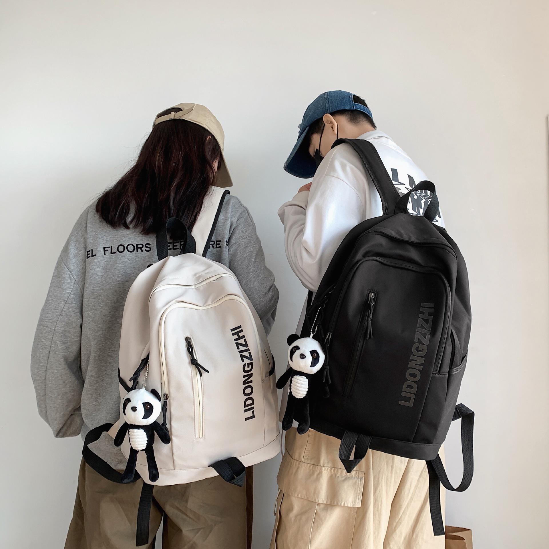 Cross-Border Backpack Men&#039;s 2021 New Japanese Elements Ins Student Schoolbag Retro Hong Kong Style Travel Backpack Customization