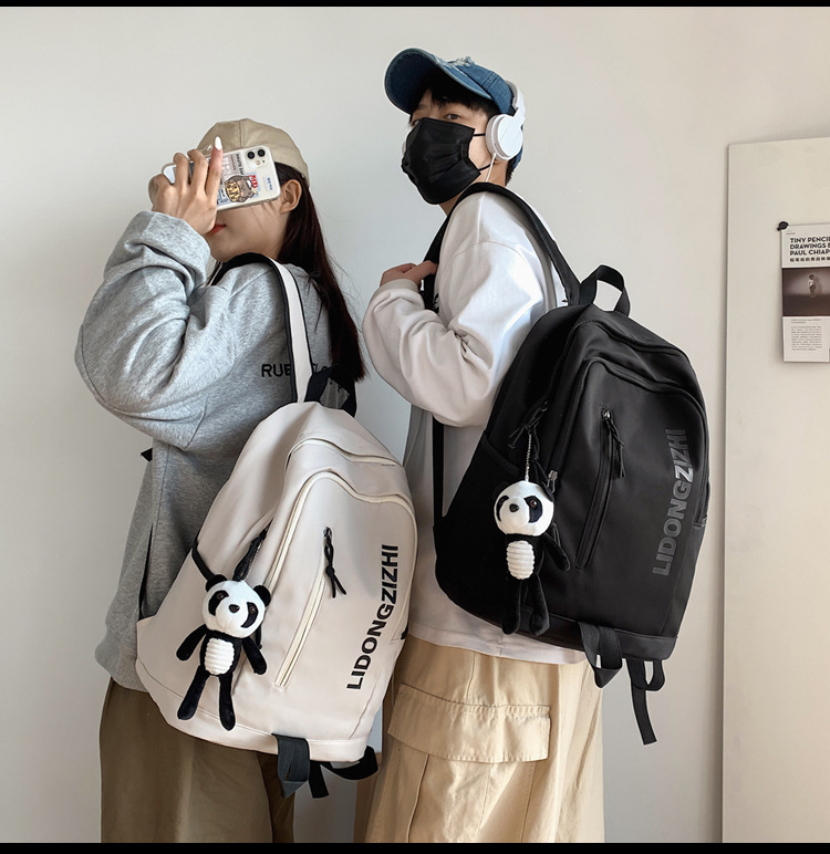 Cross-Border Backpack Men's 2021 New Japanese Elements Ins Student Schoolbag Retro Hong Kong Style Travel Backpack Customization