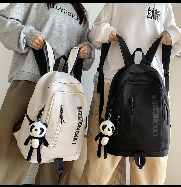 Cross-Border Backpack Men's 2021 New Japanese Elements Ins Student Schoolbag Retro Hong Kong Style Travel Backpack Customization