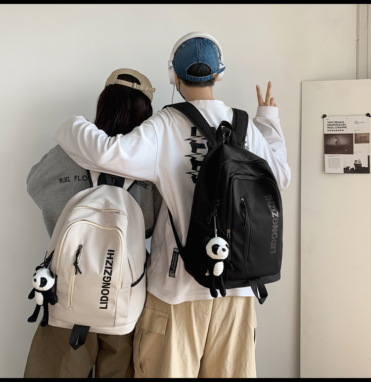 Cross-Border Backpack Men's 2021 New Japanese Elements Ins Student Schoolbag Retro Hong Kong Style Travel Backpack Customization