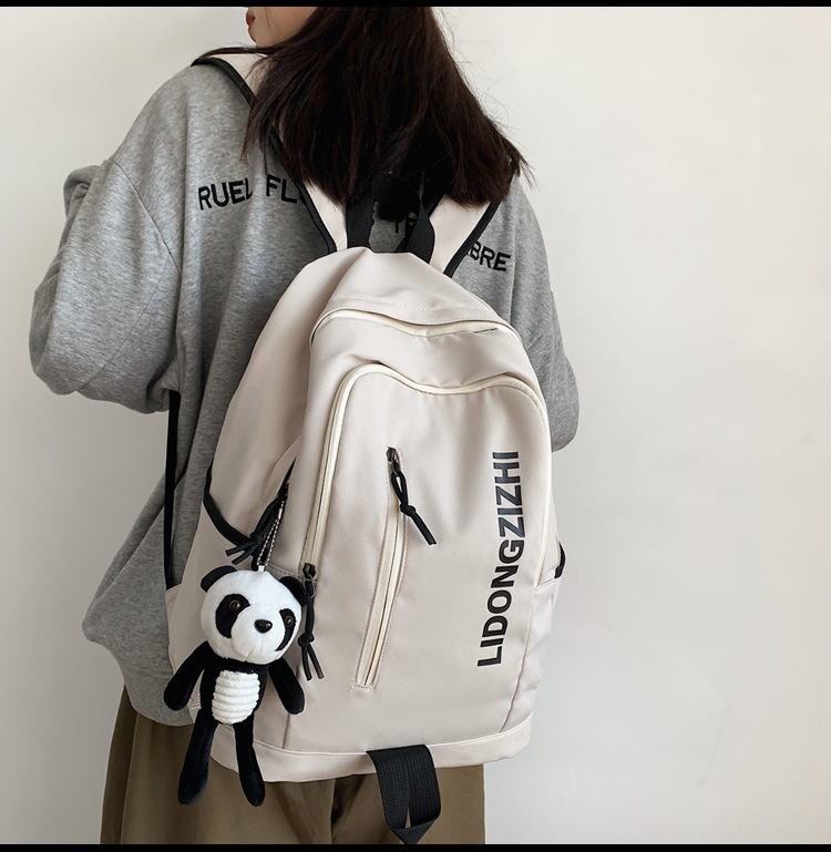Cross-Border Backpack Men's 2021 New Japanese Elements Ins Student Schoolbag Retro Hong Kong Style Travel Backpack Customization