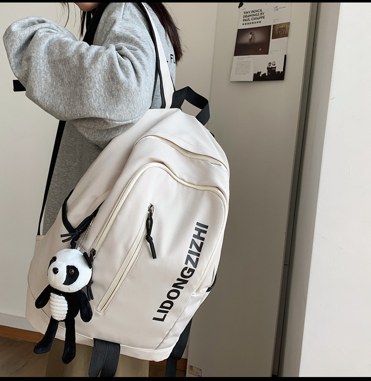 Cross-Border Backpack Men's 2021 New Japanese Elements Ins Student Schoolbag Retro Hong Kong Style Travel Backpack Customization
