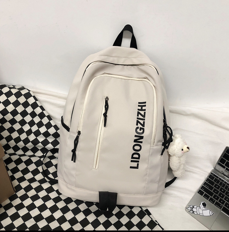Cross-Border Backpack Men's 2021 New Japanese Elements Ins Student Schoolbag Retro Hong Kong Style Travel Backpack Customization