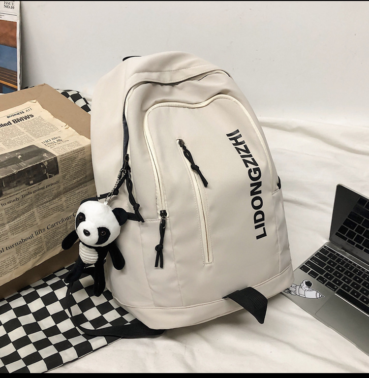 Cross-Border Backpack Men's 2021 New Japanese Elements Ins Student Schoolbag Retro Hong Kong Style Travel Backpack Customization