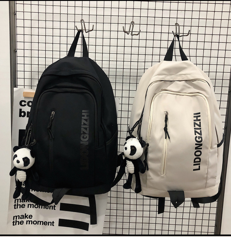 Cross-Border Backpack Men's 2021 New Japanese Elements Ins Student Schoolbag Retro Hong Kong Style Travel Backpack Customization