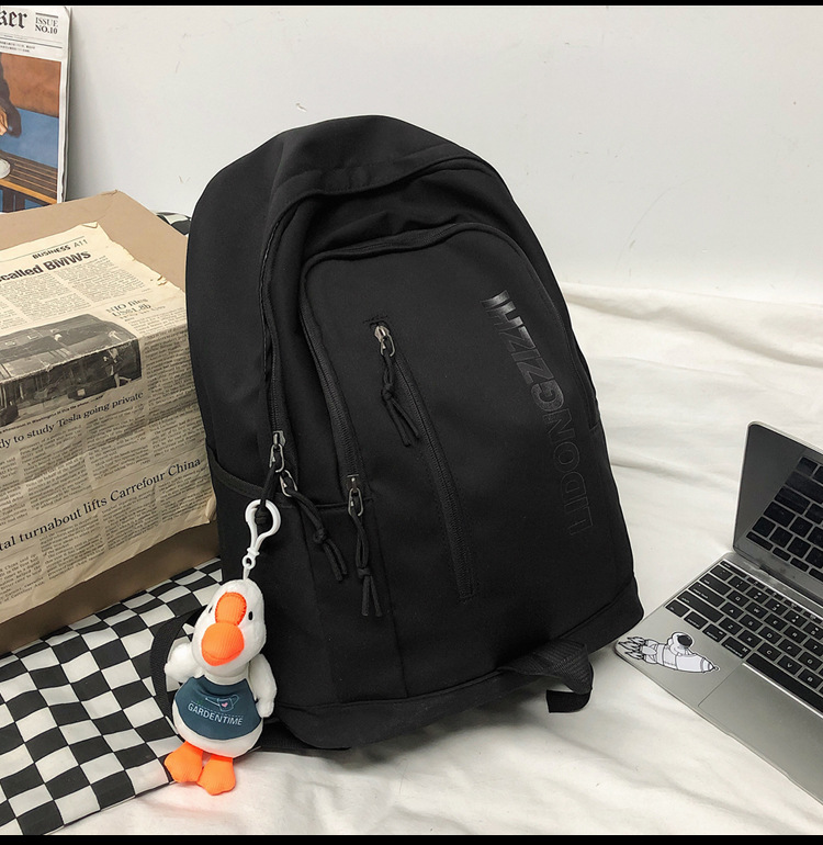 Cross-Border Backpack Men's 2021 New Japanese Elements Ins Student Schoolbag Retro Hong Kong Style Travel Backpack Customization