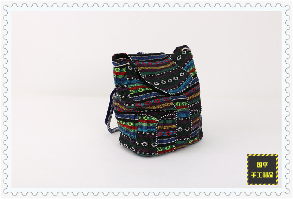 Ethnic Style Special New Fashion Women's Cotton Handmade Backpack with Shoulder Back Cover Can Be Closed Schoolbag Ethnic Style Special New Fashion Women's Cotton Handmade Backpack with Shoulder Back Cover Can Be Closed Schoolbag