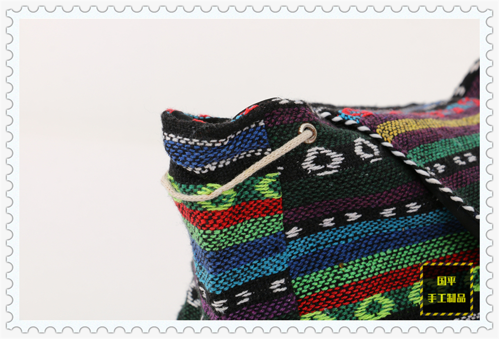 Ethnic Style Special New Fashion Women's Cotton Handmade Backpack with Shoulder Back Cover Can Be Closed Schoolbag Ethnic Style Special New Fashion Women's Cotton Handmade Backpack with Shoulder Back Cover Can Be Closed Schoolbag