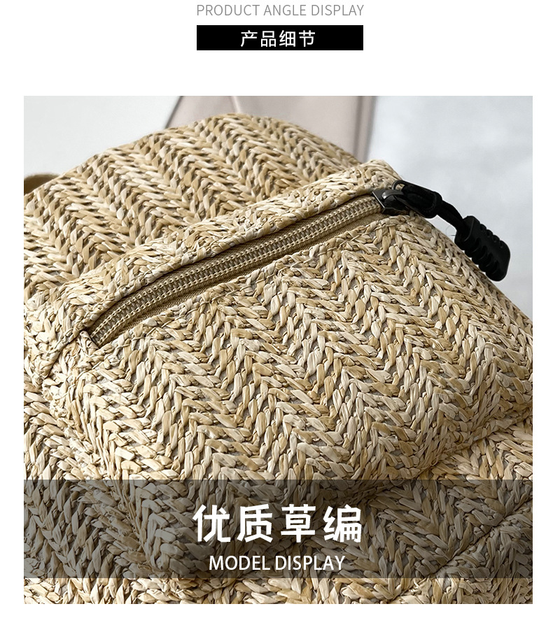 Retro Popular Woven Bag Backpack Female 2021 New Straw Backpack Small Schoolbag Woven Bag Retro Popular Woven Bag Backpack Female 2021 New Straw Backpack Small Schoolbag Woven Bag