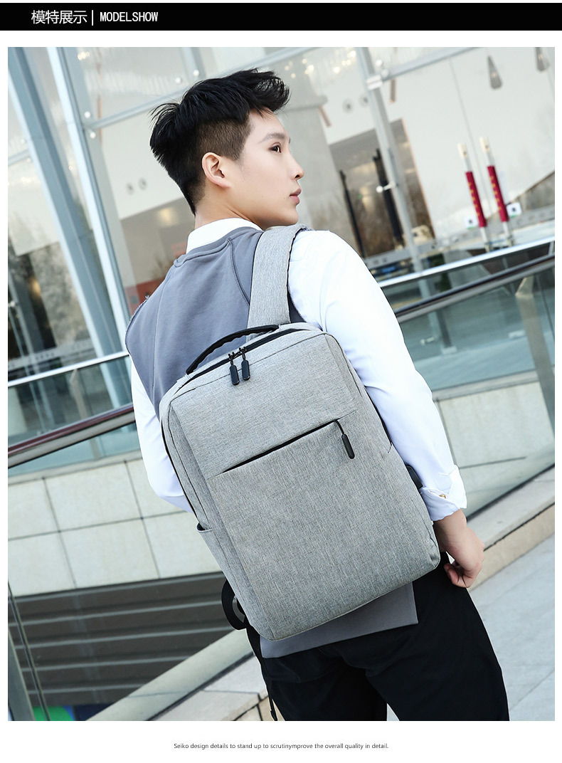 Customized Logo Mi Notebook Computer Backpack Casual Backpack Men's Oxford Cloth Business Casual Student Schoolbag Customized Logo Mi Notebook Computer Backpack Casual Backpack Men's Oxford Cloth Business Casual Student Schoolbag