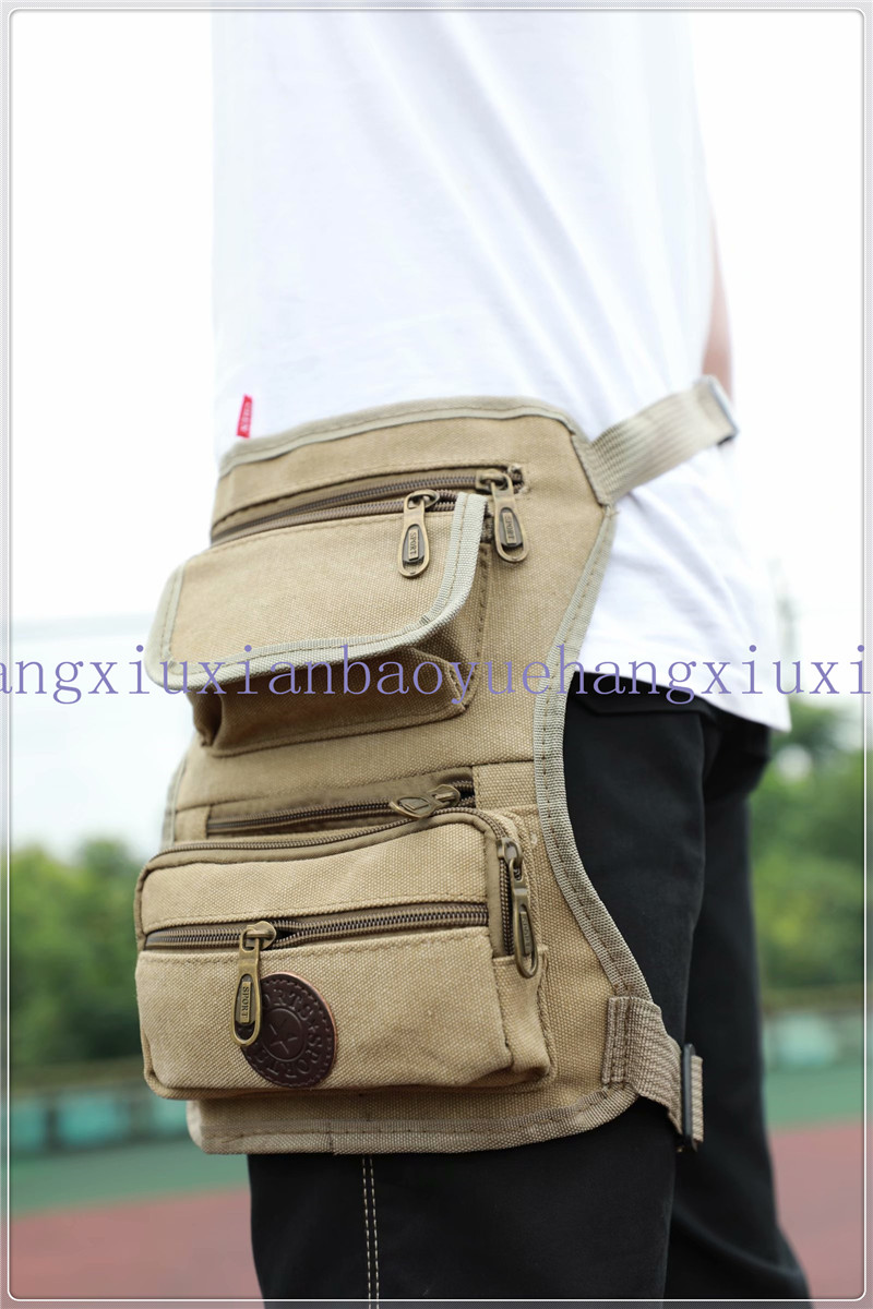 Leg Bag Quality Men&#039;s Bag Logo Customized Spot Outdoor Bag Hiking Backpack Crossbody Bag Digital Waist Bag Sports Bag