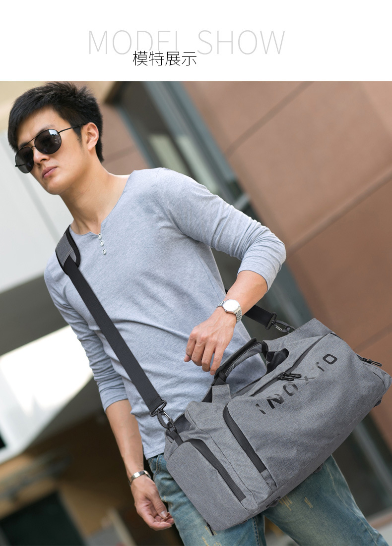 Gym Bag Large Capacity Dry Wet Separation Sports Bag Outdoor Single-Shoulder Bag Portable Messenger Bag Luggage Travel Bag 8084