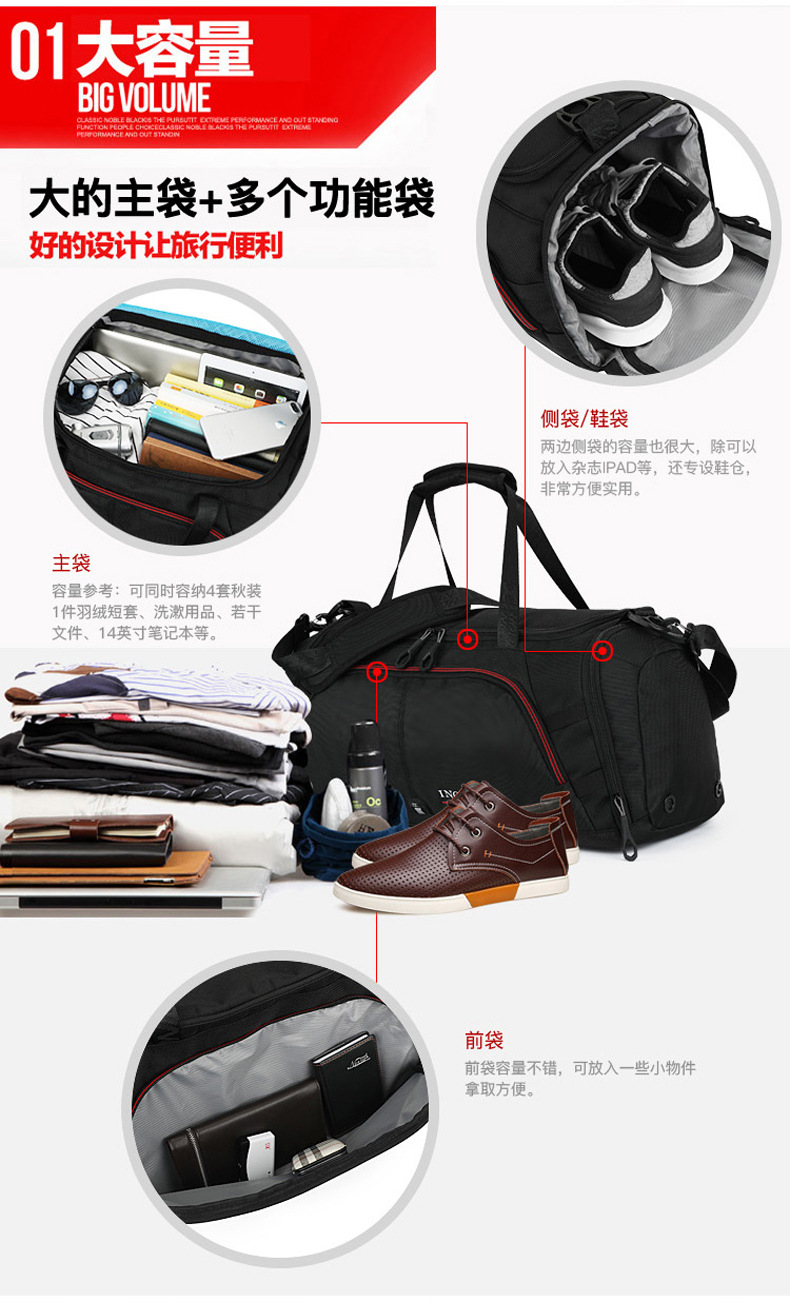 Cross-Border Men's and Women's Travel Shoulder Bag Shoe Warehouse Gym Bag Portable Travel Bag Yoga Bag Sports Bag round Bag 8057 Cross-Border Men's and Women's Travel Shoulder Bag Shoe Warehouse Gym Bag Portable Travel Bag Yoga Bag Sports Bag round Bag 8057
