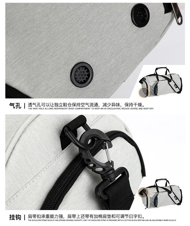 Cross-Border Gym Bag Dry Wet Separation Cylinder Sports Bag Outdoor Single-Shoulder Bag Portable Messenger Bag Luggage Bag Travel Bag Cross-Border Gym Bag Dry Wet Separation Cylinder Sports Bag Outdoor Single-Shoulder Bag Portable Messenger Bag Luggage Bag Travel Bag