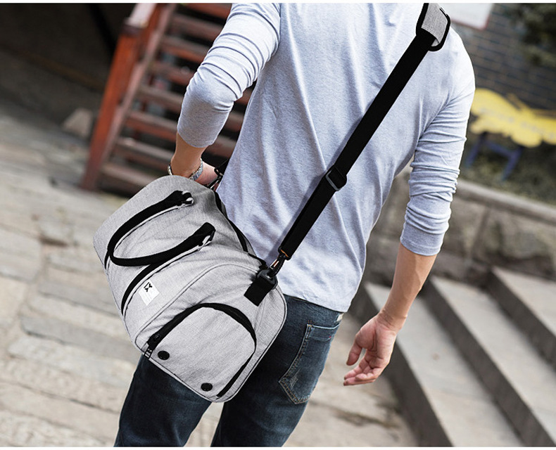 Cross-Border Cylinder Travel Shoulder Bag Crossbody Bag with Shoe Compartments Gym Bag Portable Travel Bag Yoga Sports Bag 8058 Cross-Border Cylinder Travel Shoulder Bag Crossbody Bag with Shoe Compartments Gym Bag Portable Travel Bag Yoga Sports Bag 8058