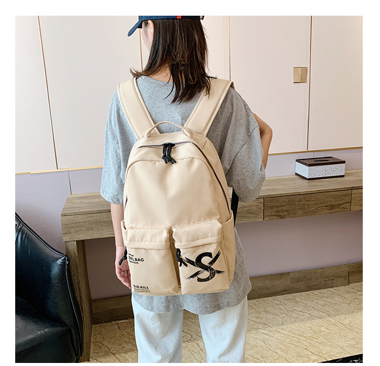 Backpack New Korean Style Student Bag Large-Capacity Backpack Simple and Lightweight Men's and Women's Backpack Suitcase Bag