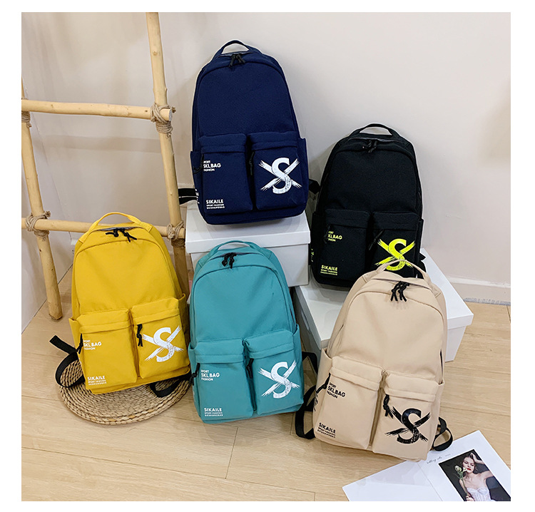 Backpack New Korean Style Student Bag Large-Capacity Backpack Simple and Lightweight Men's and Women's Backpack Suitcase Bag