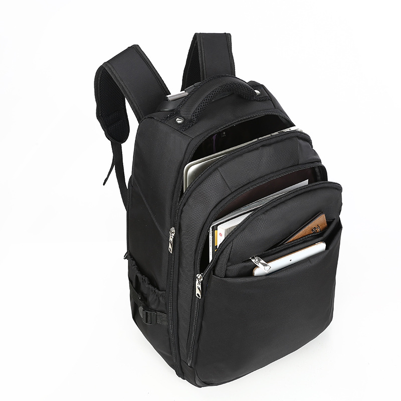 Backpack Solid Color Oxford Cloth Boarding Travel Bag Trolley Luggage 20-Inch Business Computer Backpack Suitcase