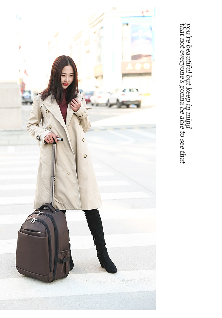 Backpack Solid Color Oxford Cloth Boarding Travel Bag Trolley Luggage 20-Inch Business Computer Backpack Suitcase Backpack Solid Color Oxford Cloth Boarding Travel Bag Trolley Luggage 20-Inch Business Computer Backpack Suitcase