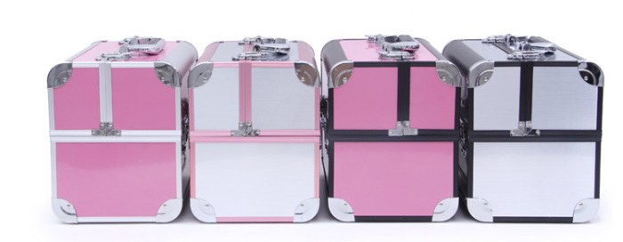 Fashion Korea aluminum cosmetic case lock button ladies suitcase bag Fashion Korea aluminum cosmetic case lock button ladies suitcase bag