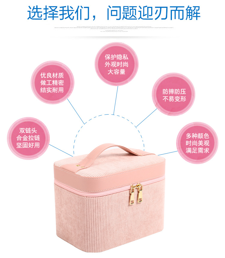 Korean Style Cosmetic Case Cosmetic Bag Travel Storage Suitcase Single Open Cosmetic Case Makeup Fixing Box Custom Wholesale Korean Style Cosmetic Case Cosmetic Bag Travel Storage Suitcase Single Open Cosmetic Case Makeup Fixing Box Custom Wholesale