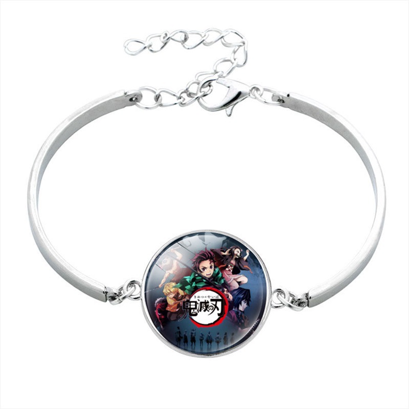 Kimetsu No Yaiba Time Stone Alloy Bangle Bracelet Japanese Classic Anime Peripheral Small Commodity Bracelet Wholesale Kimetsu No Yaiba Time Stone Alloy Bangle Bracelet Japanese Classic Anime Peripheral Small Commodity Bracelet Wholesale