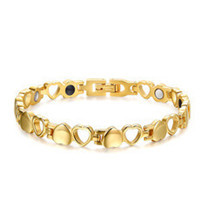 Pure Titanium Alloy Bracelet Wholesale Factory European and American 591 Elements Four-in-One Negative Ion Magnetic Germanium Stone Bracelet Men