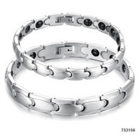 Pure Titanium Alloy Bracelet Wholesale Factory European and American 591 Elements Four-in-One Negative Ion Magnetic Germanium Stone Bracelet Men