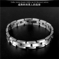 Pure Titanium Alloy Bracelet Wholesale Factory European and American 591 Elements Four-in-One Negative Ion Magnetic Germanium Stone Bracelet Men
