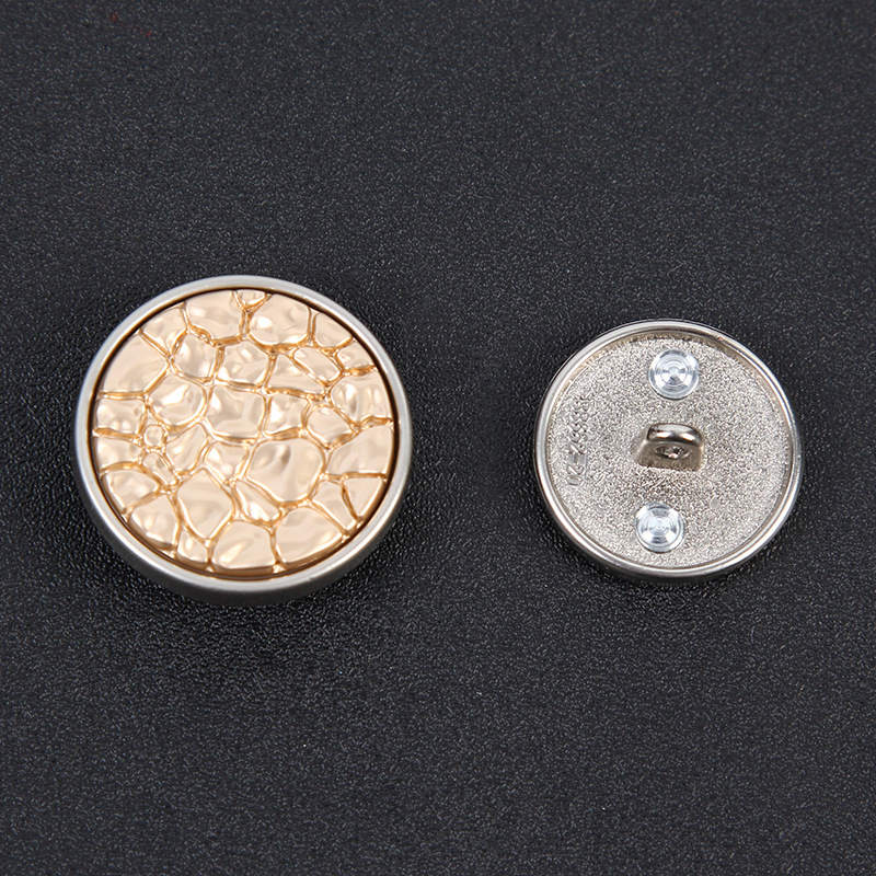 Alloy High-End Buttons Fashion All-Match Female Suit Cashmere Coat Clip White Black Imitation Stone Button