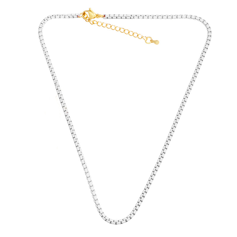 European and American Personalized Bohemian Candy Color Necklace Clavicle Chain Short Ins Color Choker Pure Necklace Female Nkw01