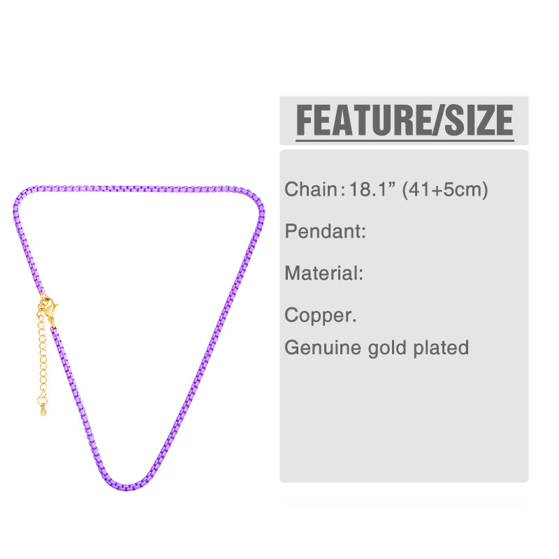European and American Personalized Bohemian Candy Color Necklace Clavicle Chain Short Ins Color Choker Pure Necklace Female Nkw01