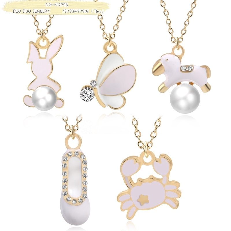 Dripping Oil Cute Animal Shoes Small Pendant, Choker