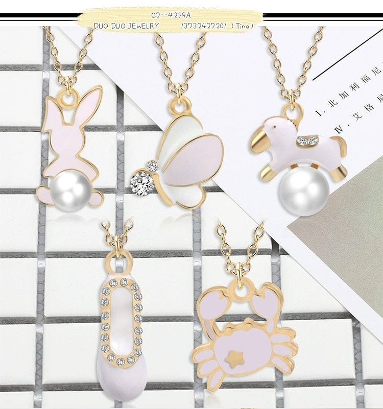 Dripping Oil Cute Animal Shoes Small Pendant, Choker